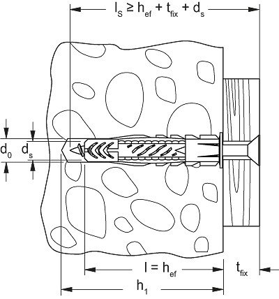 FISCH UX 08x50 uzlovací hmoždinka 