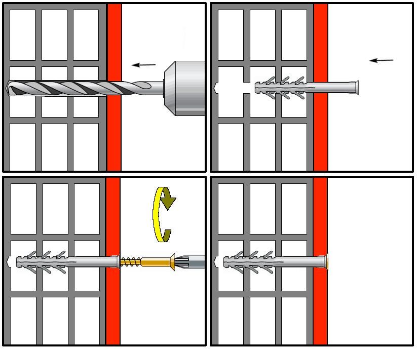 RMT hmoždinka rámová s vrutem zapuštěná hlava TORX 8x120