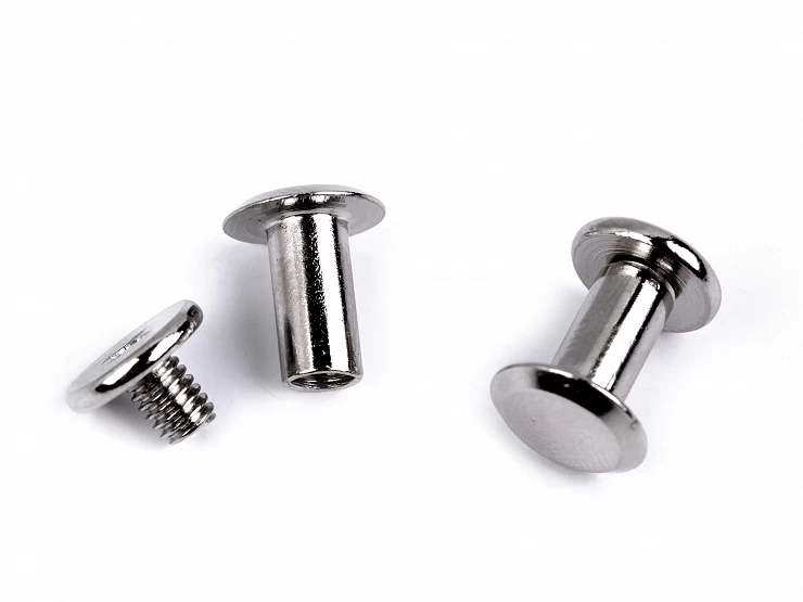 Nýt šroubovací sedlářský 10mm nikl 