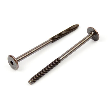 Šroub nábytkový plochá hlava 17mm bronz M6x30