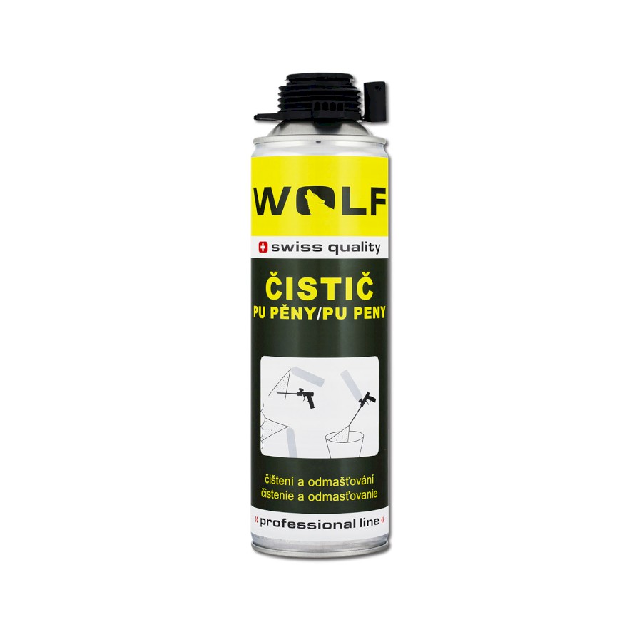 Čistič PUR pěny WOLF 500ml